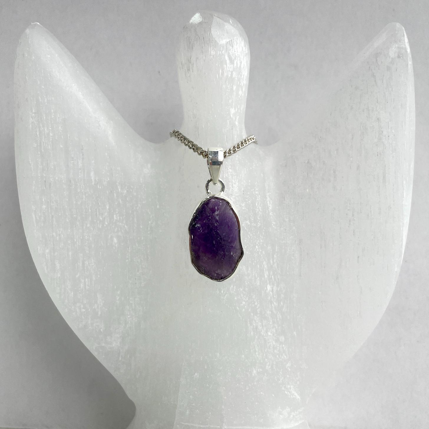 Sterling Silver Pendant - Amethyst - SP30 Sterling Silver Pendant - Amethyst - SP30